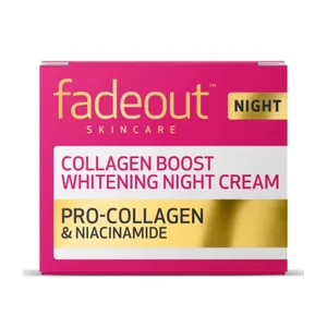 Fade Out Collagen Boost Whitening Night Cream with Pro-Collagen & Niacinamide 50ml